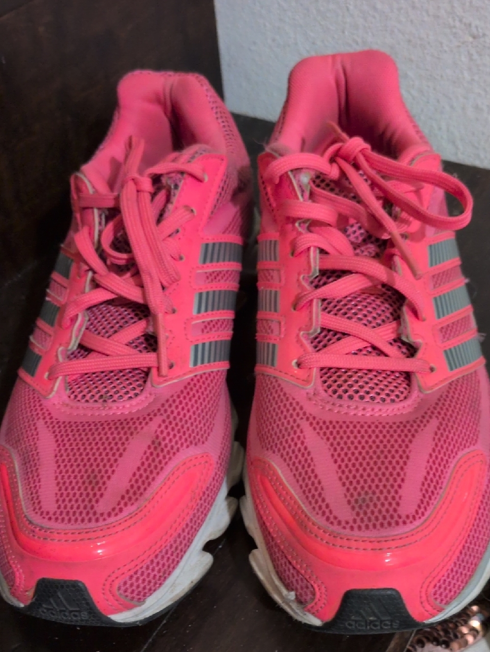 adidas Women’s Bright Pink Athletic Sneakers
